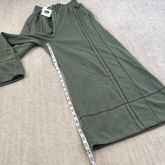 NWT Anthropologie Daily Practice Bank Shot Wide Leg Joggers Pants S Green - Picture 5 of 11